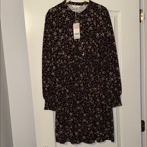 Boden Smocked Jersey Shirt Dress